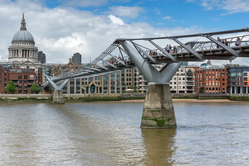 Harry Potter in London Millennium Bridge