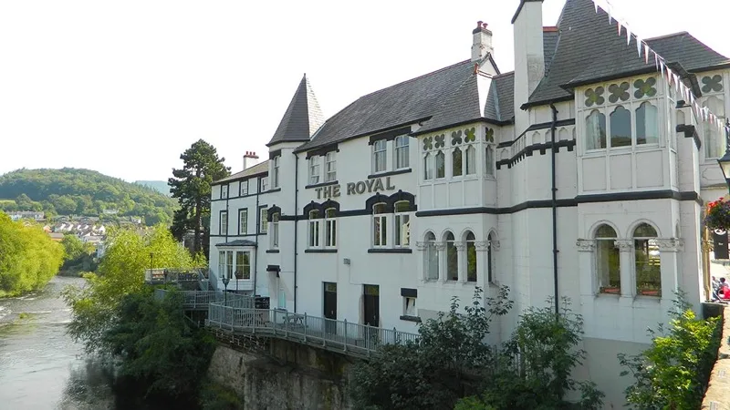 Exterior of Royal Hotel on the River Dee - 10 of the Best Llangollen Hotels