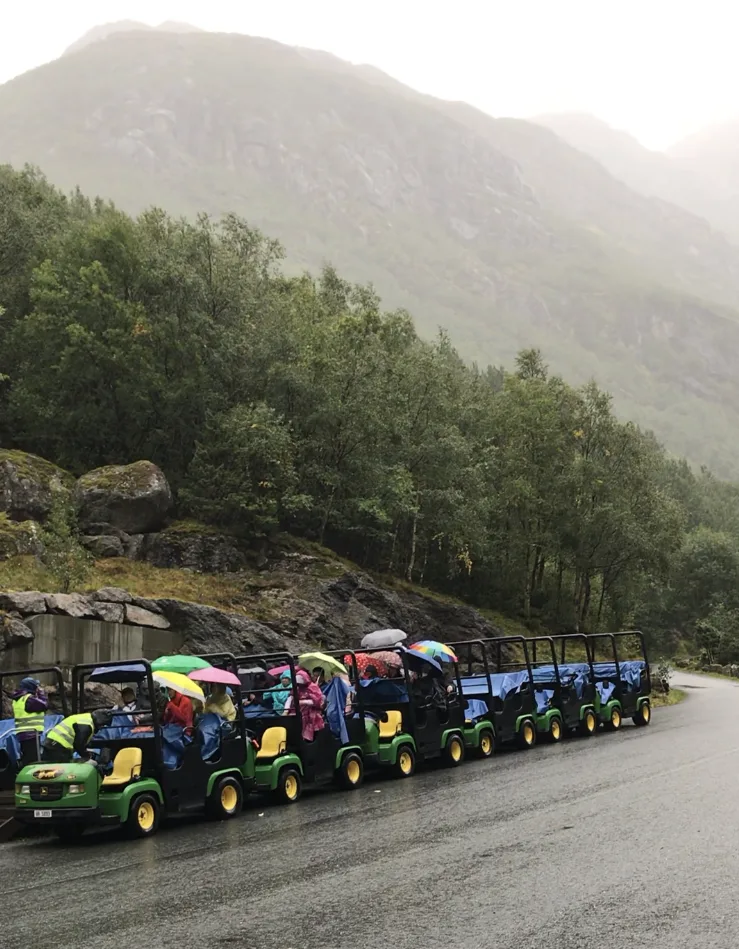 Troll car to Briksdal Glacier