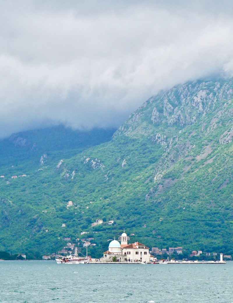 Our Lady of the Rocks and St George Island from Perast