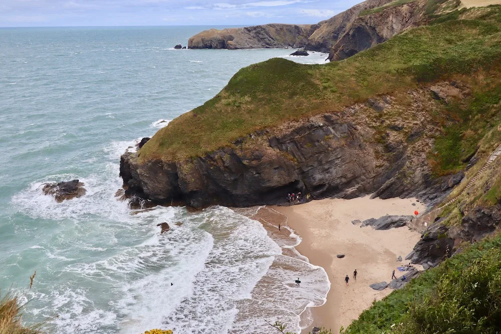 Cilborth Beach by Llangrannog