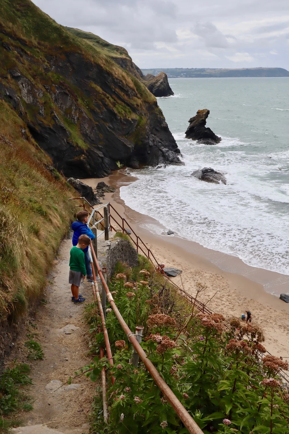 Cilborth Beach by Llangrannog