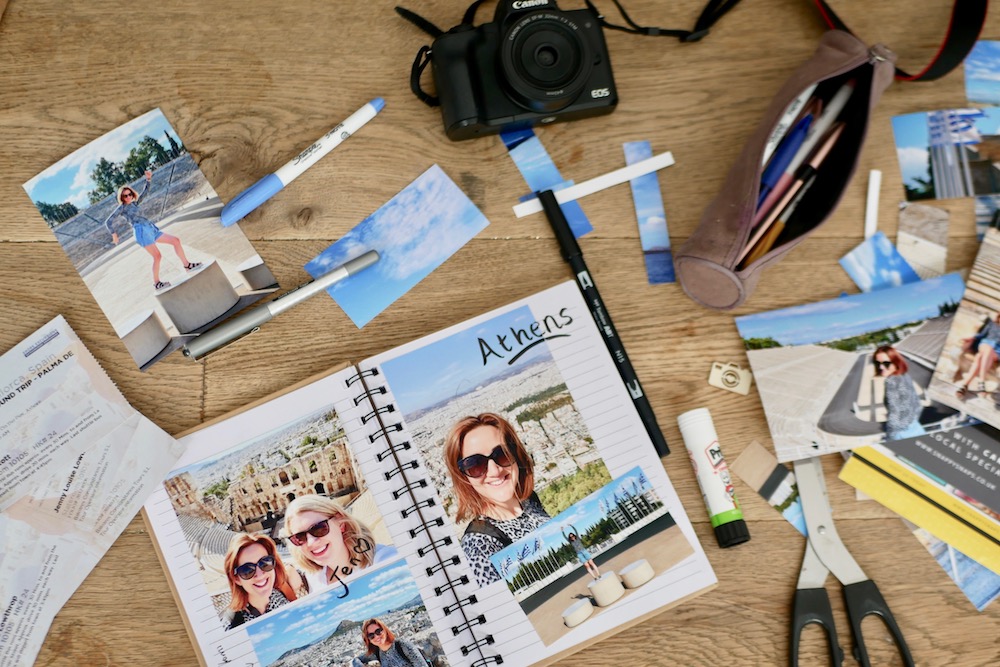 how to make a travel journal scrapbook