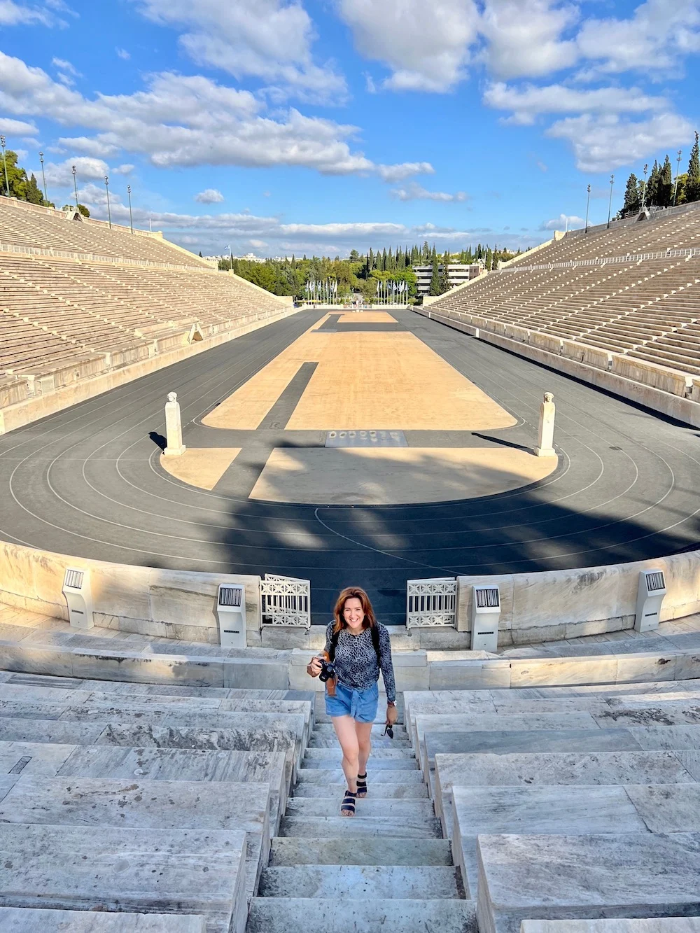 Monica Stott in Greece