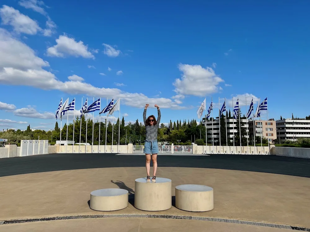 Podiums at the Panathenaic Stadium