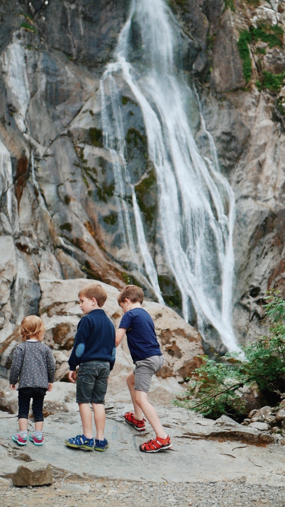 Aber Falls hike with kids