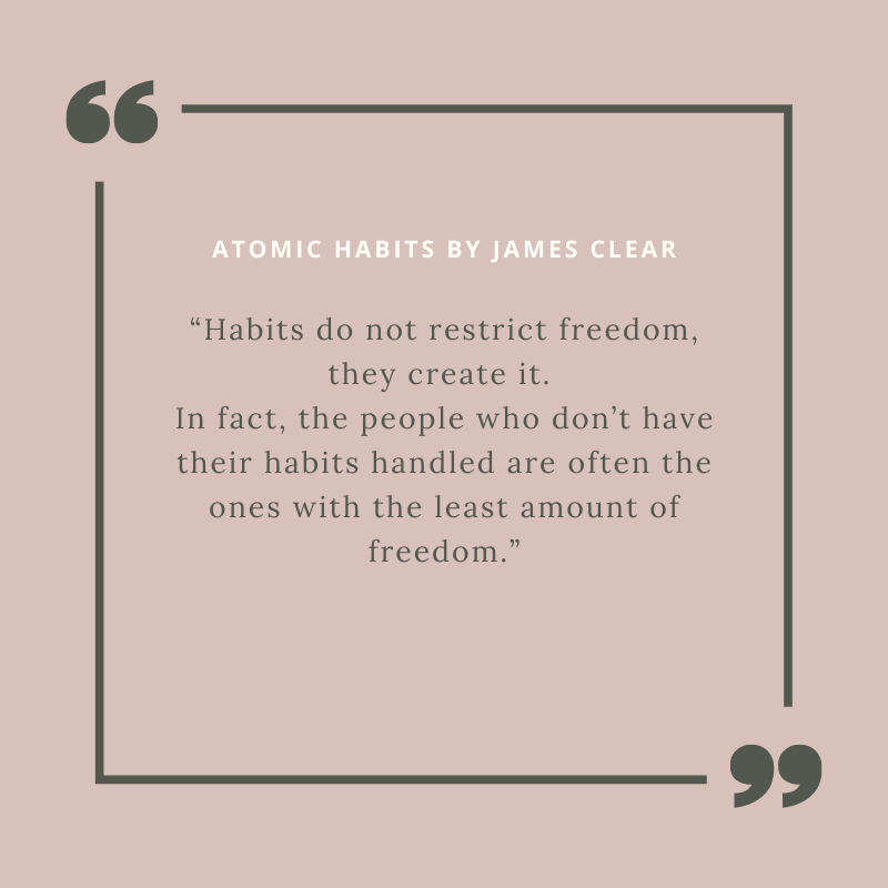 Quotes from Atomic Habits