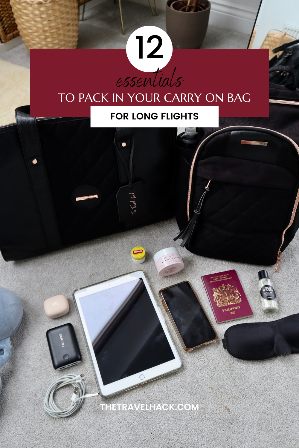 Women's Travel Essentials for a Long Flight  Travel bag essentials, Travel  essentials, Travel outfit plane