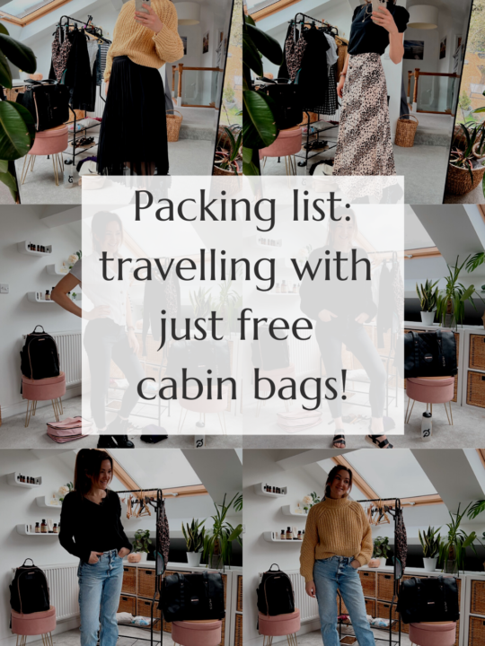 Small Carry on Luggage + how to pack everything in your free bag