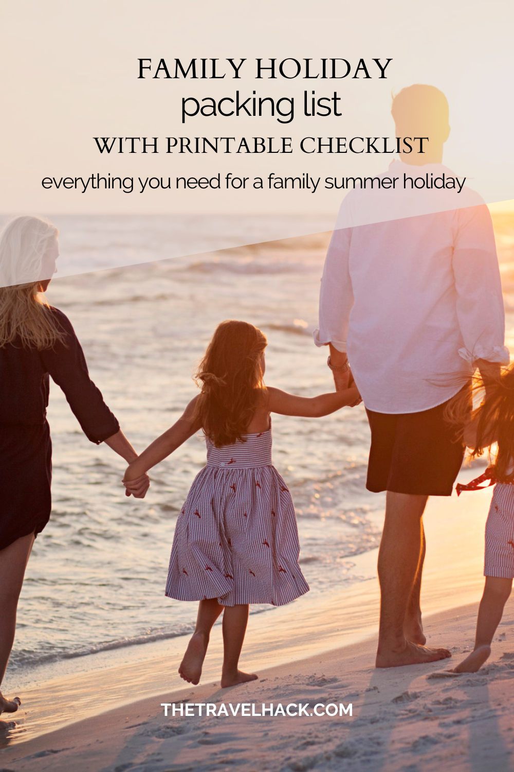 Your family holiday packing list with printable holiday checklist