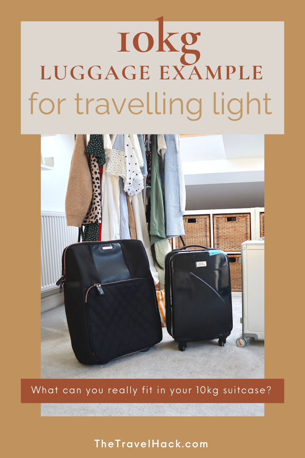 10kg luggage example + bags to use + how to fit everything in! - The Travel  Hack