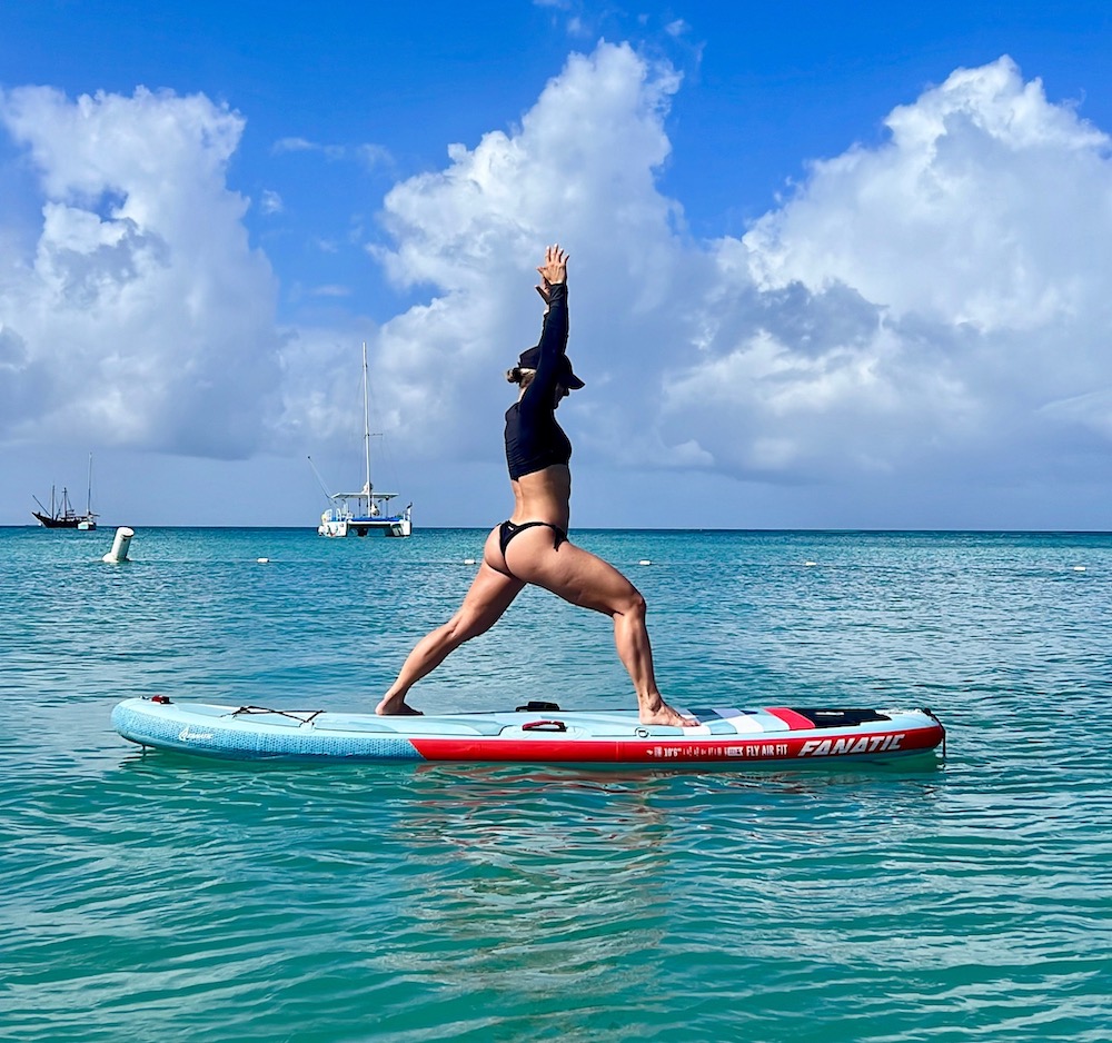 Things to do in Aruba - SUP yoga in Aruba