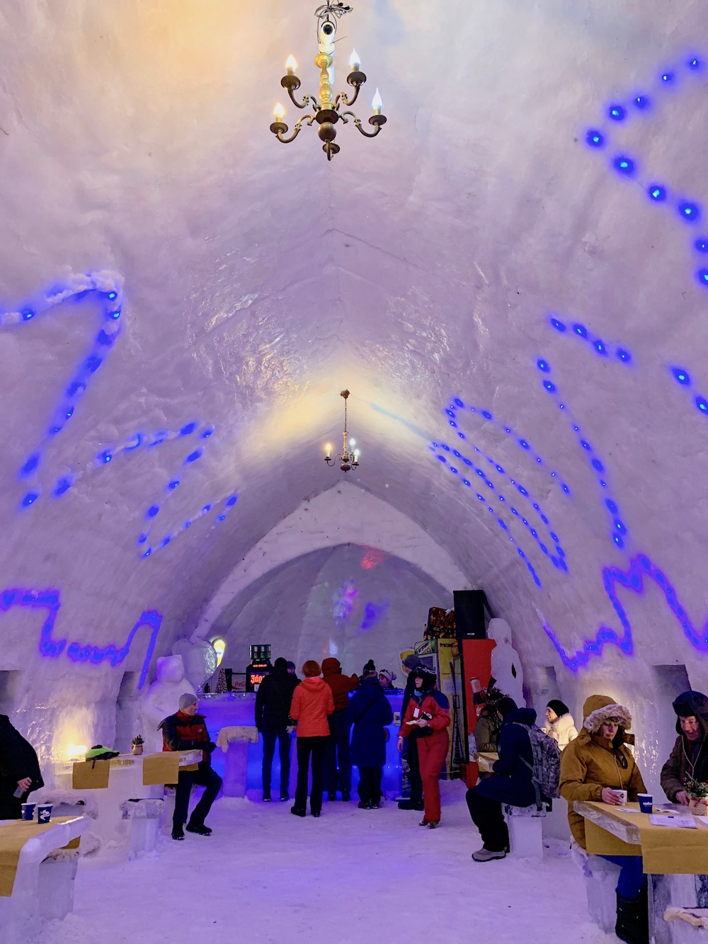 Bar at the Romania Ice Hotel