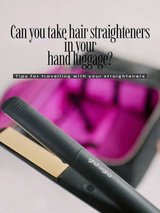 Can you take hair straighteners on a plane in hand luggage?