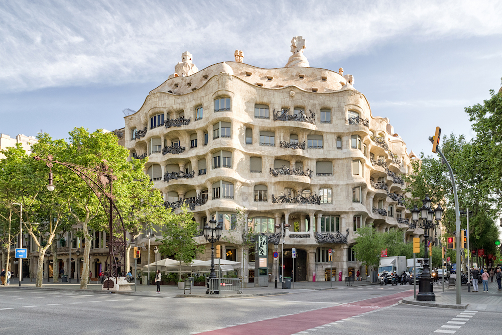 Famous buildings in Barcelona