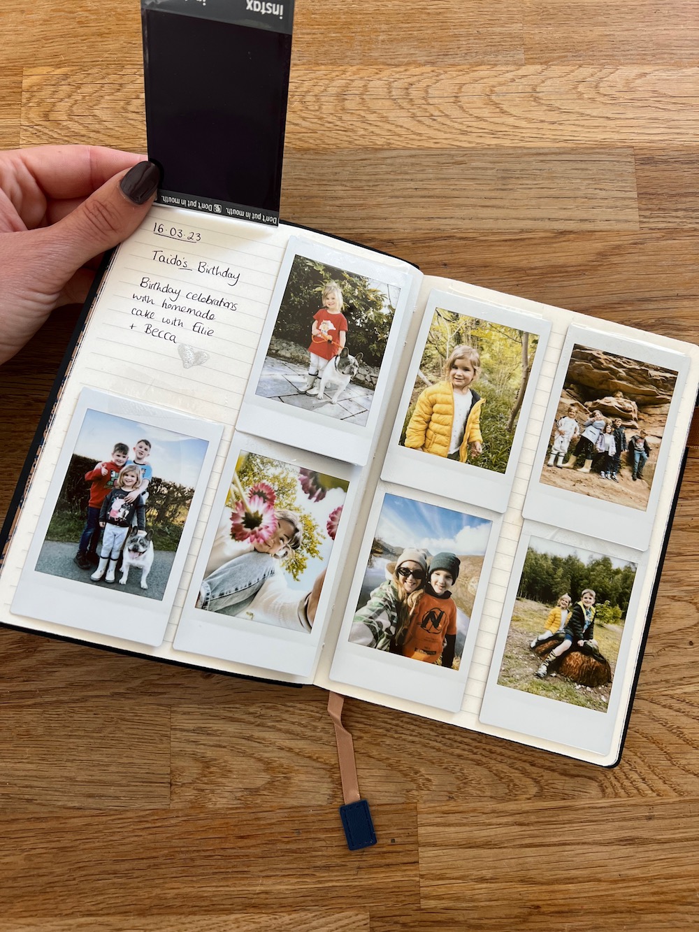 Creating an Instax family photo journal