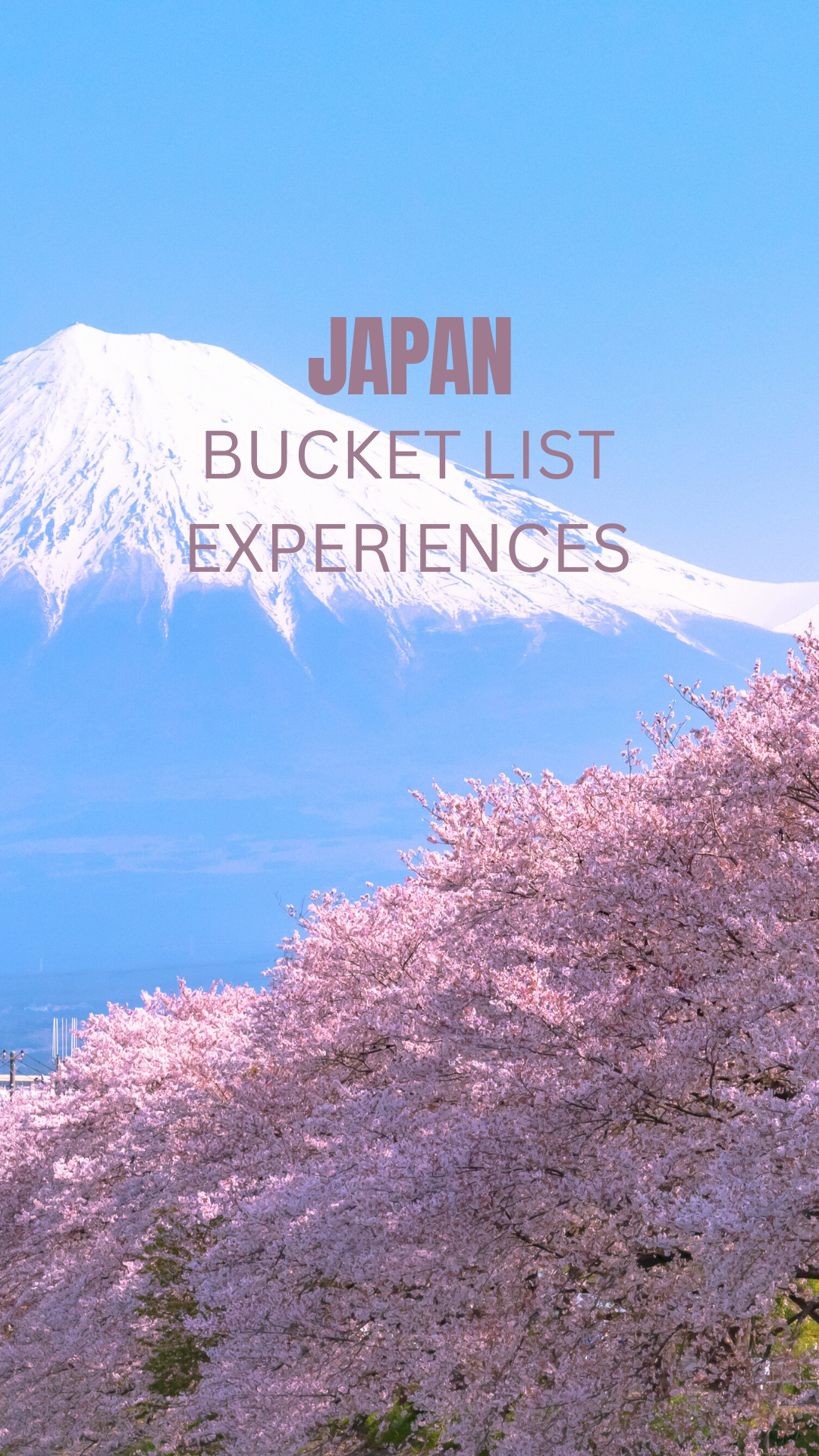 10 Bucket list experiences in Japan