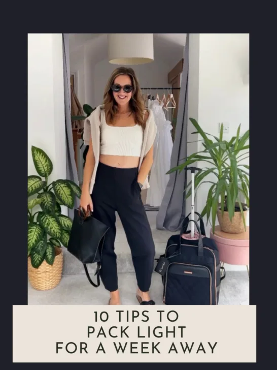 I travel twice a month, here's how to pack light for a week away