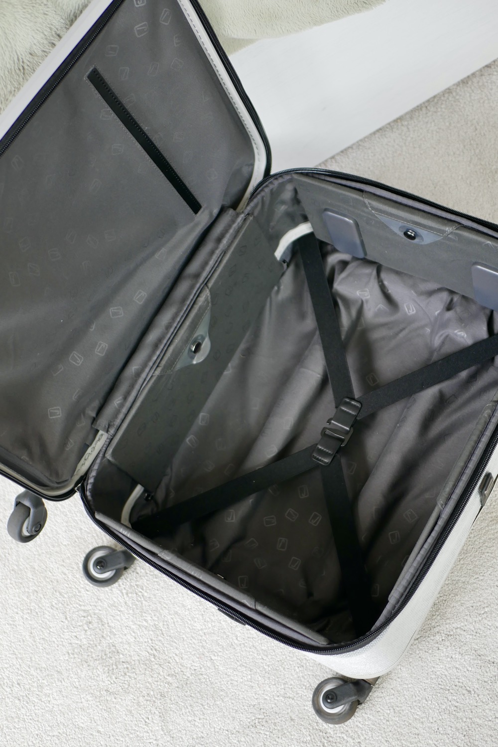 Inside the jolly suitcase