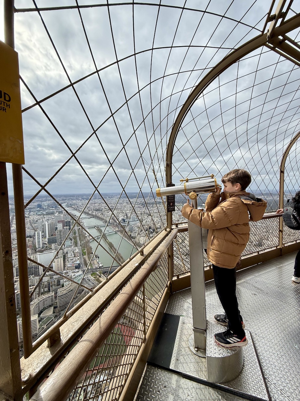 Telescope at the the Eiffel Tower summit