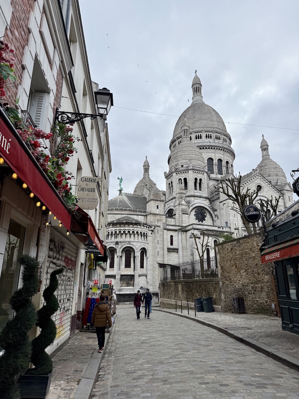 The back of Sacre Coeur from the artistic square